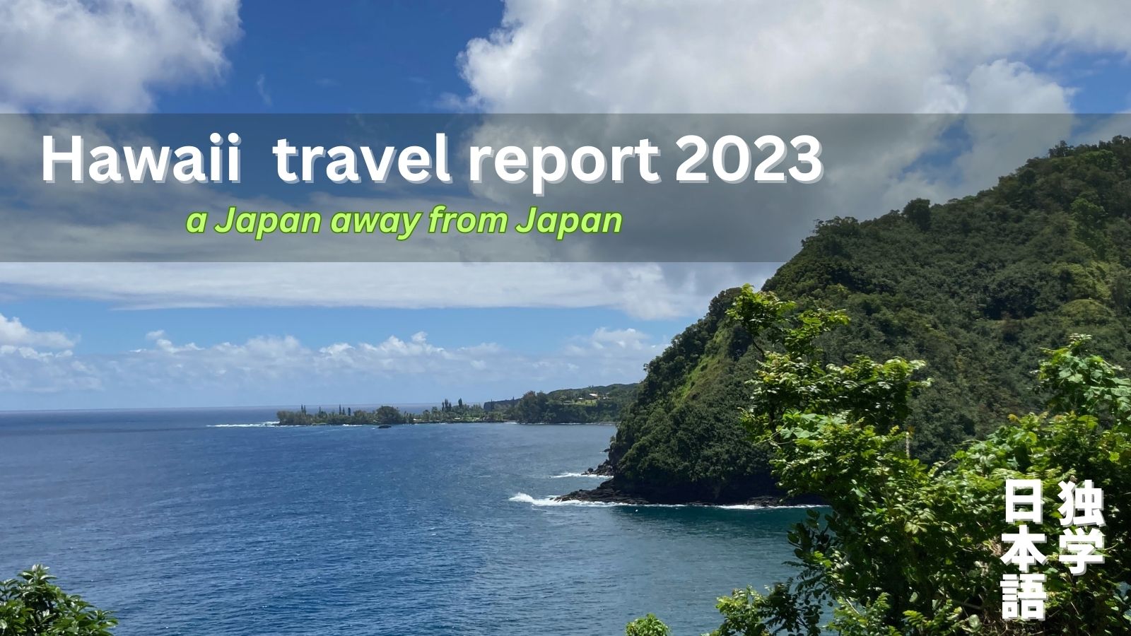 Hawaii travel report 2023 (a Japan away from Japan) [Part 3/5] Self